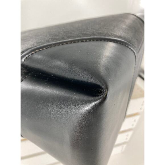 MICHAEL KORS, LARGE BLACK SIGNATURE LEATHER SHOULDER BAG - Picture 11 of 16